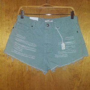 Nwt Forever 21 Sage green high rise sage med short